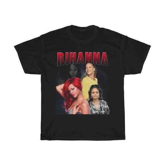 LaraCoey Tops - Rihanna Singer Classic Unisex T Shirt